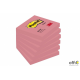 Bloczek samoprzylepny POST-IT_ (654N), 76x76mm, 1x100 kart., jaskrawy różowy