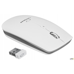 Mysz bezprzewodowa 2.4GHZ optyczna USB SATURN biała EM120W ESPERANZA