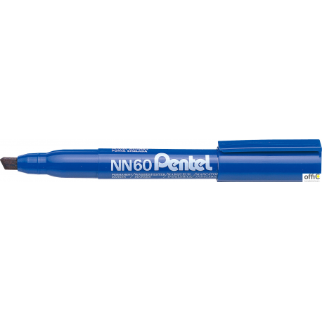 Marker permanentny NN60 niebieski ścięta końcówka PENTEL
