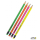 Ołówek z gumką ADEL neon Flash 1122