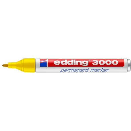 Marker permanentny okrągła końcówka 1,5-3 mm żółty Edding 3000/005/Z