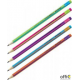 Ołówek Fuze, HB, okrągły, zaostrzony, z gumką, mix kolorów BERLINGO