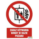 Tabliczka Zakaz używania windy w trakcie pożaru ZZ-50e/3971ZN