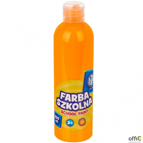 Farba szkolna Astra 250 ml - fluorescencyjna pomarańczowa, 301217030