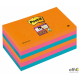 Bloczek samoprzylepny POST-IT_ Super Sticky (655-6SS-EG), 127x76xmm, 6x90 kart., promienne kolory