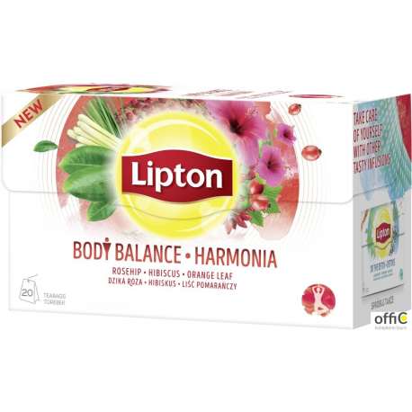 Herbata LIPTON HARMONIA (20 saszetek) dzika róża z hibiskusem ziołowa