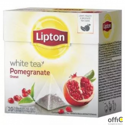 Herbata LIPTON PIRAMID WHITE TEA 20t. biała granat