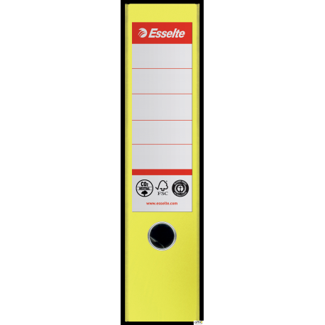 Segregator Esselte No.1 neutralny pod względem emisji CO2, A4, szer. 75 mm, żółty 627566