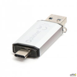 Pendrive USB 3.0 + Type-C 32GB SILVER PLATINET PMFC32S