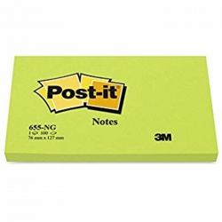 Karteczki samoprzylepne Post-it zielone 76x127mm 100k