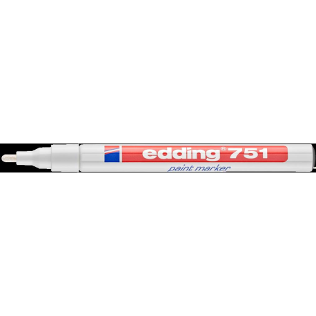 Marker lakierowy 1-2mm 751 biały EDDING końcowka okrągła