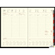 Kalendarz Cross z gumką i ażurową datówką B5 tygodniowy p. kremowy Nr kat. 204 B5TRK czarny WOKÓŁ NAS
