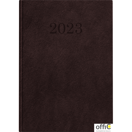 Kalendarz Top 2000 Standard 2023 A4 dzienny brązowy 400165198