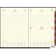 Kalendarz Cross z gumką i ażurową datówką B5 dzienny p. kremowy Nr kat. 204 B5DRK srebrny WOKÓŁ NAS