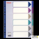 Przekładki plastikowe Multicolor PP, A4 Maxi - 6 kart Esselte, 20647