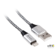 Kabel USB 2.0 iPhone AM - lightning 1,0m czarno-srebrny TRACER TRAKBK46268