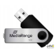 Pamięć Pendrive MediaRange 16GB USB 2.0, obracany, srebrno-czarny, MR910
