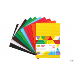 Tektura falista MIX, A4, 10 ark, 10 kolorów, Happy Color HA 7720 2030-MIX