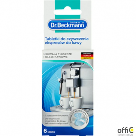 Dr. Beckmann tabletki czyszczące ekspresy do kawy 6 szt.
