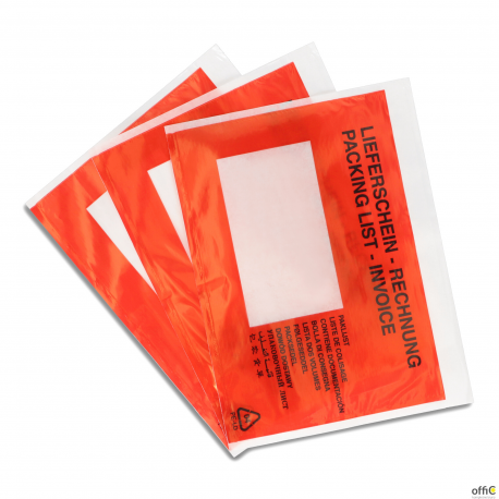 Koperty Kurierskie C6, transparentne czerwony nadruk, karton 1000 szt. ikk175115Bred Emerson