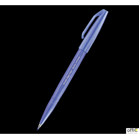 Pisak pędzelkowy do kaligrafii niebiesko-fioletowy SES15C-F PENTEL