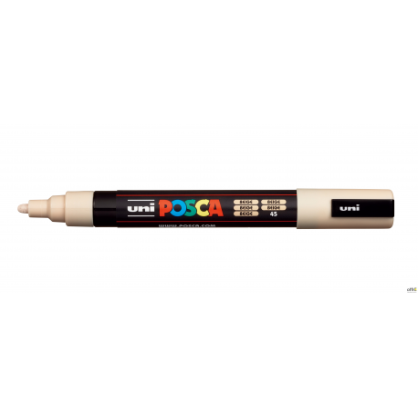 Marker z tuszem pigmentowym PC-5M beżowy POSCA UNPC5M/DBE