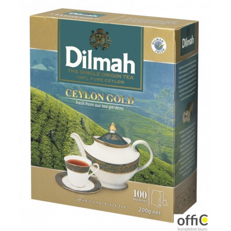 Herbata DILMAH GOLD 100szt x2g saszetki czarna