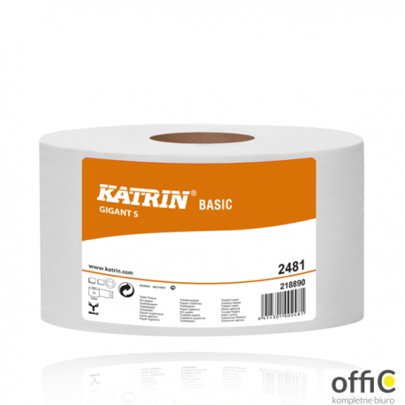 Papier toaletowy BASIC Gigant S (12) 2481 KATRIN 121258 150mx95o180