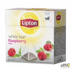 Herbata LIPTON PIRAMID white raspbery (20 saszetek)