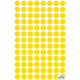 Kółka do zaznaczania 3593 _8 mm 4 ark. żółte Usuwalne, Avery Zweckform