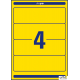 Etykiety na segregatory L4769-20 61 x 192 20 ark żółte, Avery Zweckform