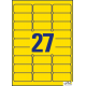Etykiety Heavy Duty L6105-20 63,5 x 29,6 20 ark. żółte, poliestrowe, Avery Zweckform