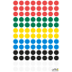 Kółka do zaznaczania mix kolorów 3090 _8 4 ark Avery Zweckform