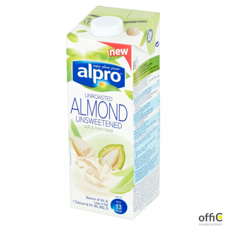 Napój migdałowy bez dodatku cukru z nieprażonych migdałów ALPRO 1L