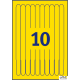Opaski identyfikacyjne L4001-10 265x18 10 ark. żółte Avery Zweckform