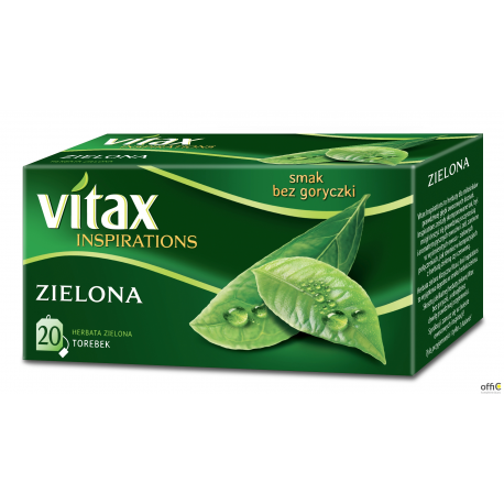 Herbata VITAX INSPIRATIONS zielona (20 saszetek) 30g zawieszka