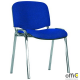 Krzesło konferencyjne ISO chrome CU-14 nie/cz niebiesko-czarne