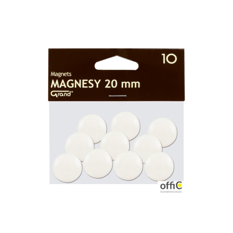 Magnesy 20mm GRAND białe (10) 130-1689