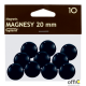 Magnesy 20mm GRAND czarne (10) 130-1687