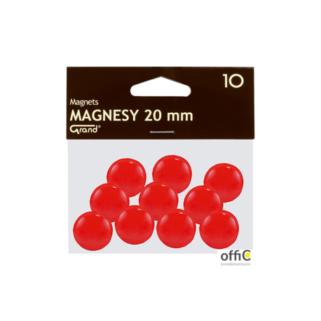 Magnesy 20mm GRAND czerwone (10) 130-1688