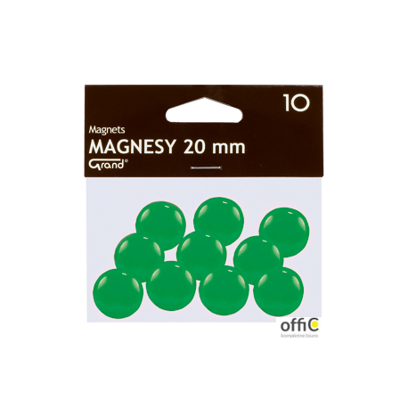Magnesy 20mm GRAND zielone (10) 130-1692