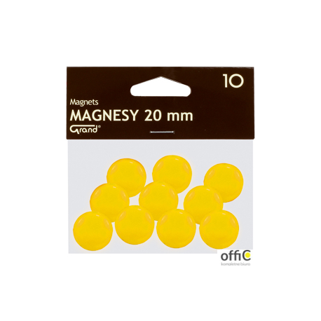 Magnesy 20mm GRAND żółte (10) 130-1691