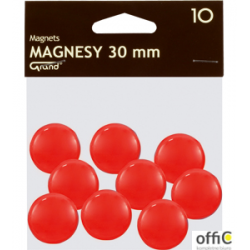Magnes 30mm GRAND, czerwony, 12 szt 130-1695
