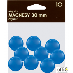 Magnes 30mm GRAND, niebieski, 12 szt 130-1696