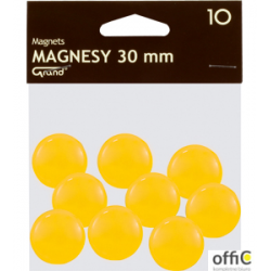 Magnes 30mm GRAND, żółty, 12 szt 130-1698