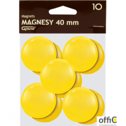 Magnes 40mm GRAND, żółty, 12 szt 130-1704