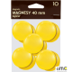 Magnesy 40mm GRAND żółte (10) 130-1704