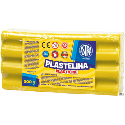 Plastelina Astra 500g żółta, 303117003